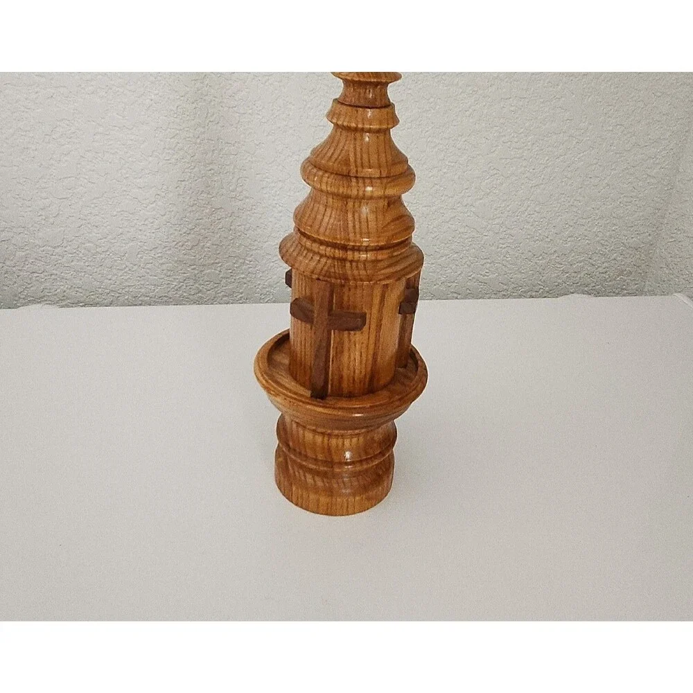 Handcrafted Wood Lighthouse Steeple Crosses 11